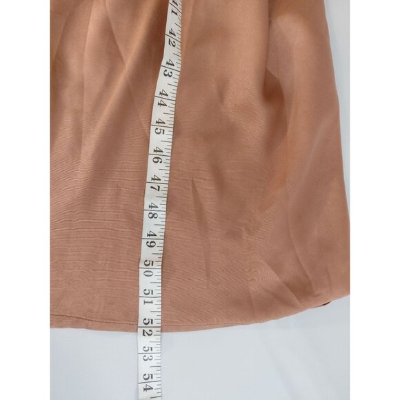Hello Molly XS Cutout Satin Midi Dress Copper US 2 - Picture 11 of 11